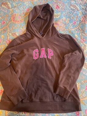 Brown and Pink GAP hoodie